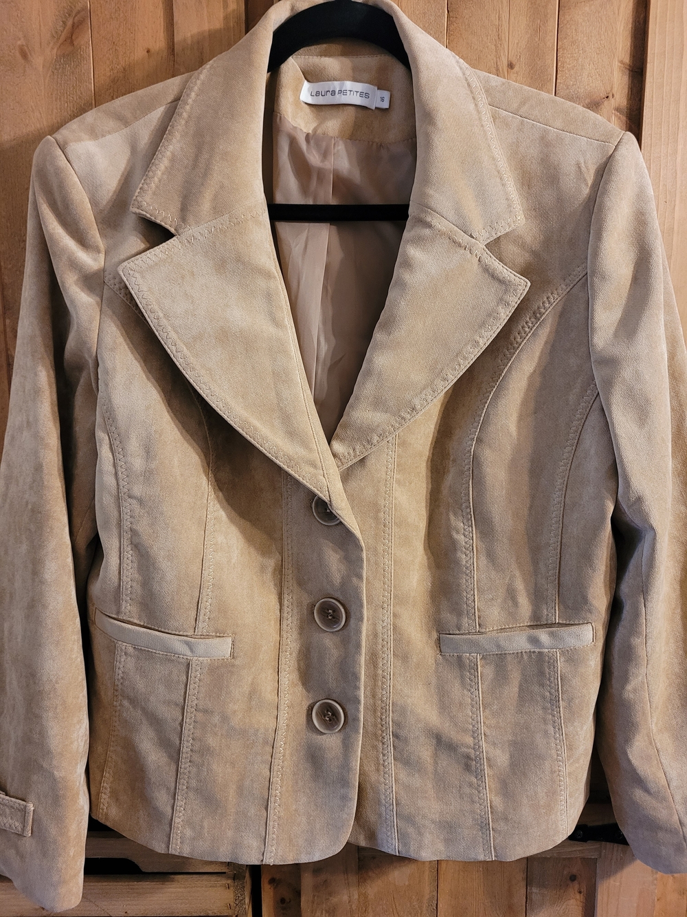 Laura Suede Tailored Blazer